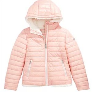 Michael Kors Faux-Fur-Lined Hooded Puffer Jacket